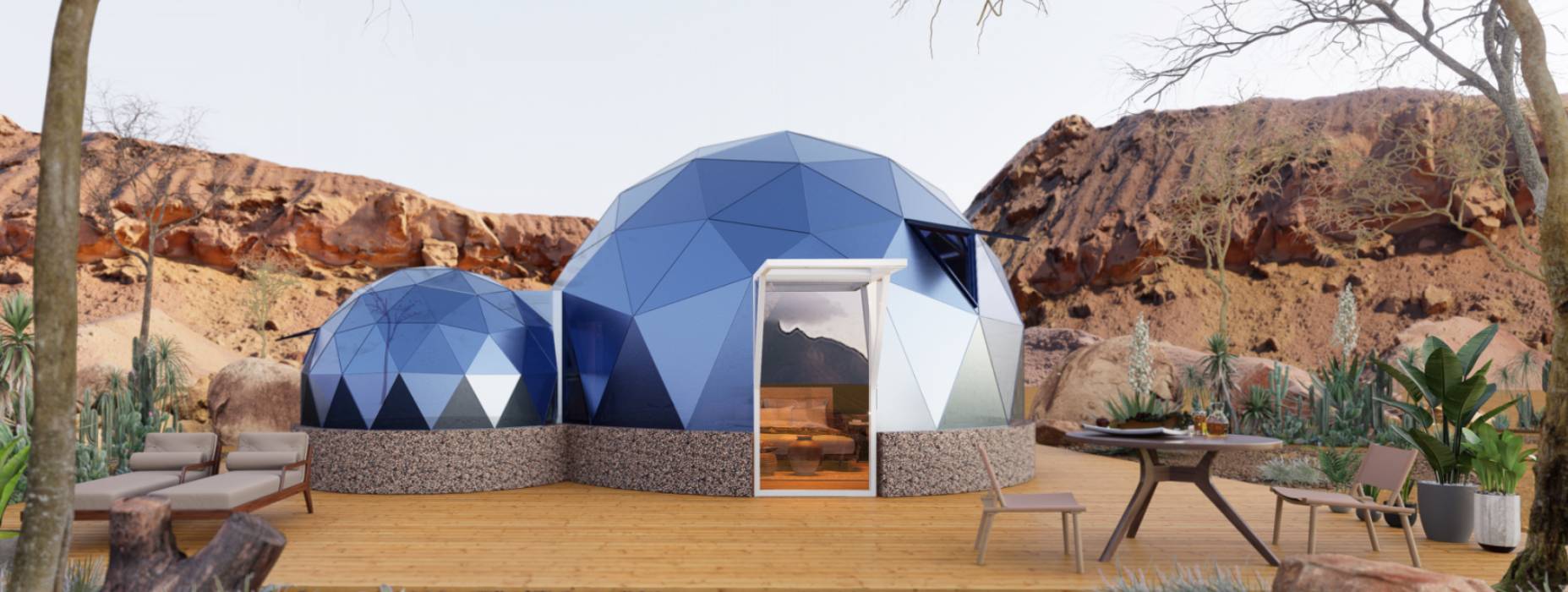 广宁县球形智能光伏玻璃星空房